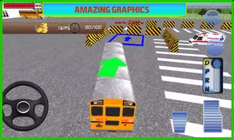 Schoolbus Driver 3D Parking ảnh chụp màn hình 1