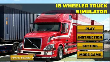 18 Wheeler Truck Simulator Affiche