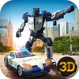 Police Robot Car Transform 3D
