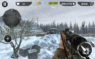 Sniper of Valor: Winter Battlegrounds War capture d'écran 1