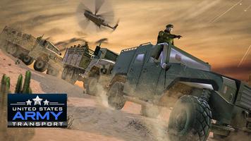 Offroad US Army Transport Game - Army Transporter Affiche