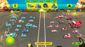 Futuristic Cars Battle Simulator - Car Crash Games capture d'écran 1