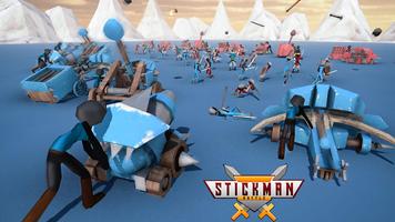 Stickman Battle Simulator game Affiche