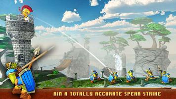 Tiny Romans Castle Defense - Archery Games capture d'écran 1