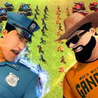 Police Battle Simulator game icône