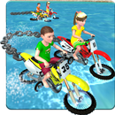 Kids Water Surfing Chained Bike Race-APK