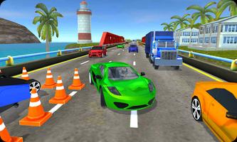 High Speed Traffic Car Driving Road Race Simulator capture d'écran 3