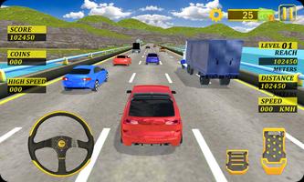 High Speed Traffic Car Driving Road Race Simulator Affiche