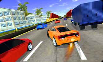 High Speed Traffic Car Driving Road Race Simulator capture d'écran 1
