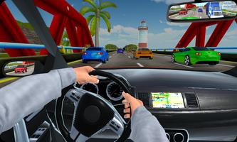 High Speed Traffic Car Driving Road Race Simulator capture d'écran 2