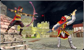 Bow Arrow Hero Archery Survival Castle War Knight capture d'écran 1