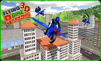 Flying Bike RoofTop Parking 3D Poster