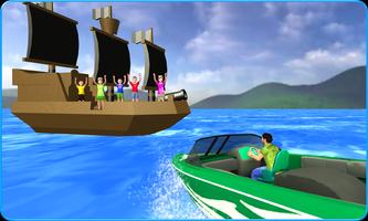 Kids Water Taxi Boat Ride capture d'écran 3