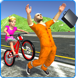 Kids Bicycle Rider Thief Chase أيقونة