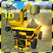 Heavy Excavator Sand Truck 3D