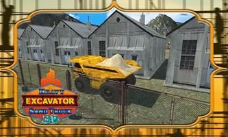 Heavy Excavator Sand Truck 3D скриншот 2
