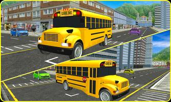 School Bus Driver - Impossible Metro City Driving syot layar 1