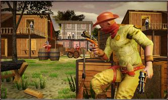 Cowboy Gang War Fight : Western Gang Shooting 3D Affiche