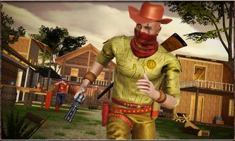 Cowboy Gang War Fight : Western Gang Shooting 3D capture d'écran 2