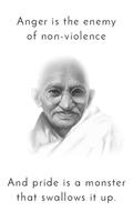 Mahatma Gandhi Status and Quotes Affiche