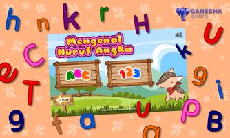 Belajar Huruf + Angka اسکرین شاٹ 2
