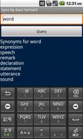 Syno Synonym Finder captura de pantalla 1