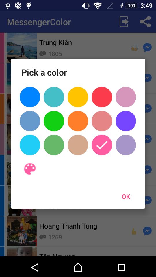 Pro мессенджер. Messenger Color. Какие цвета у мессенджер. Pick a Color. Mauf – Custom Messenger Colors.