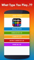 2048 puzzle game plakat