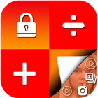 photo video hide and lock & calculator hide app أيقونة