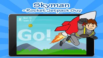 Skyman - Rocket Jetpack Fly Affiche