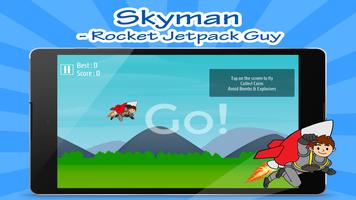 Skyman - Rocket Jetpack Fly capture d'écran 1