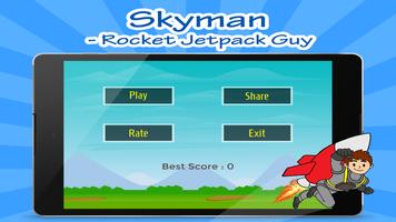 Skyman - Rocket Jetpack Fly capture d'écran 2