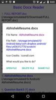 Basic Docx Reader اسکرین شاٹ 2