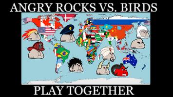 Angry Rocks vs. Birds plakat