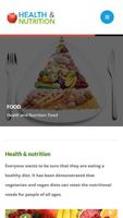 Health and Nutrition capture d'écran 1