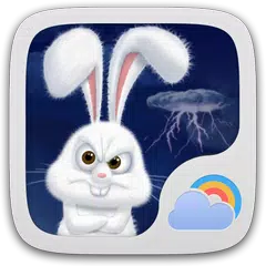 Скачать Mr Rabbit GO Weather Theme APK
