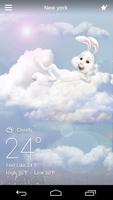 Mr Rabbit GO Weather Theme Affiche
