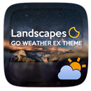 Landscapes GO Weather Widget APK