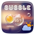 Bubble GO Weather Widget Theme