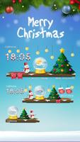 Christmas Weather Widget Theme Affiche