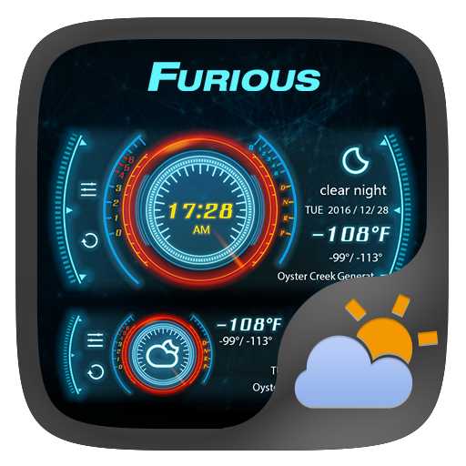 Furious Weather Widget Theme