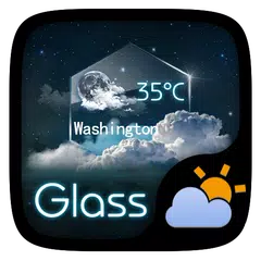 Скачать Glass GO Weather Widget Theme APK