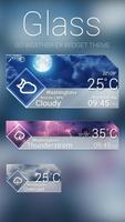 Glass Weather Widget Theme poster