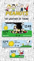 Peanuts Weather Widget Theme постер