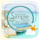 Simple Circular Weather Widget आइकन
