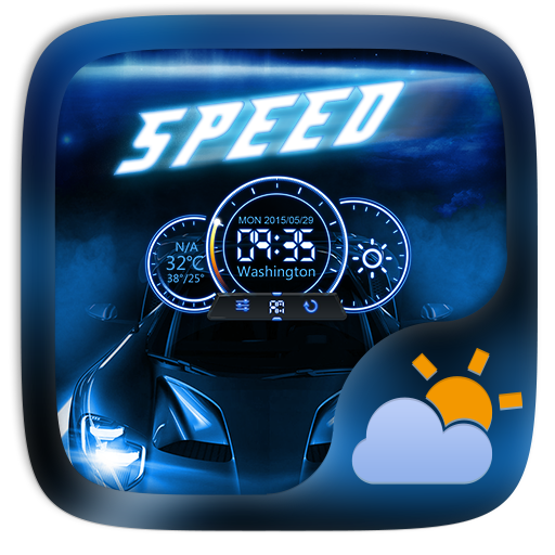 Speed GO Weather Widget Theme