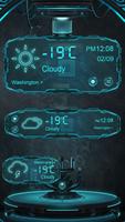 Technology GO Weather Theme Affiche