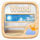 Wood GO Weather Widget Theme иконка