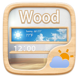 Wood GO Weather Widget Theme icône
