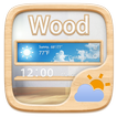 Wood GO Weather Widget Theme